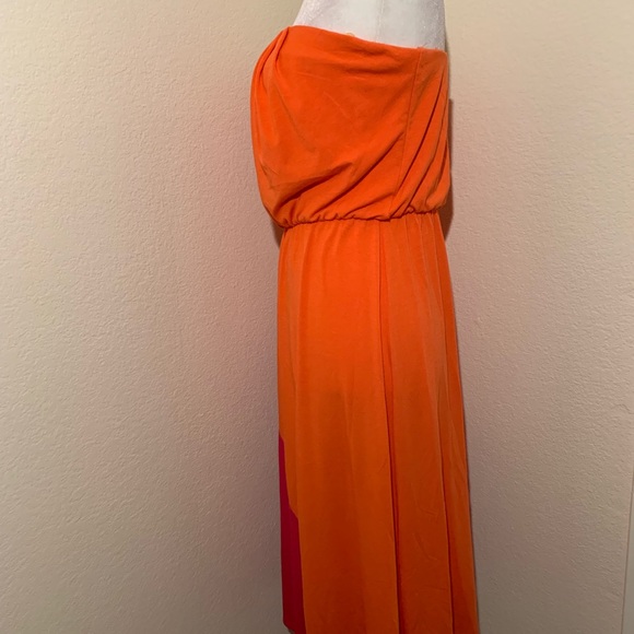 American Rag strapless sundress in coral and pink - Picture 7 of 9